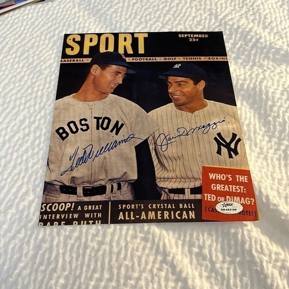 MLB Other - Joe  dimaggio Ted willliams signed  8x10 photo New York Yankees